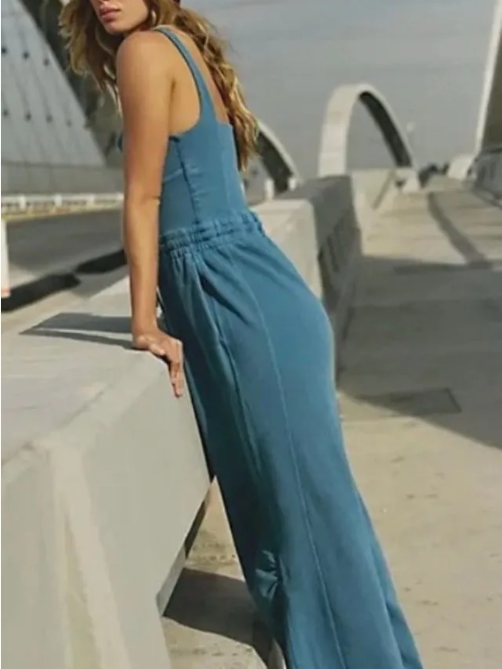 FP Movement by Free People Blue Inbound Jumpsuit Size L - Picture 5 of 10